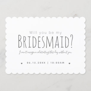 Einfache Moderne wird mein Vorschlag für eine Brau Einladung