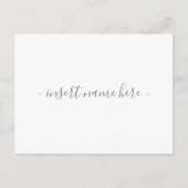 Einfache Moderne wirst du meine Ehrenmatrone sein Postkarte (Vorderseite)