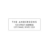 Einfache, moderne Zuhause-Adresse Permastempel (Design)