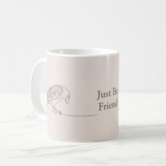 Einfache moderne Zwei-Bird-gebrochen Thread gebroc Kaffeetasse (Vorderseite Links)