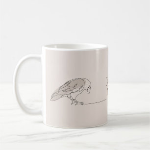 Einfache moderne Zwei-Bird-gebrochen Thread gebroc Kaffeetasse