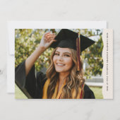 Einfache moderne, zweiFoto Abschluss Ankündigung (Vorderseite)