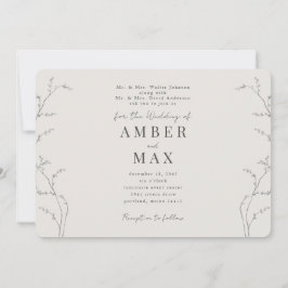 Einfache Momente Beide Eltern cremen gerundet Einladung