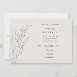 Einfache Moments Brautparty Dampfcreme umkreist Einladung