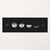 Einfache Mondphase mit heiliger Geometrie Yogamatte (Vorderseite (Horizontal))