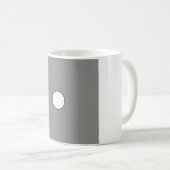 Einfache Mondphasen-Tasse mit Linienkunst - Monoch Kaffeetasse (VorderseiteRechts)