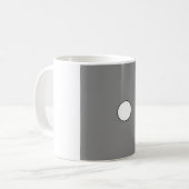 Einfache Mondphasen-Tasse mit Linienkunst - Monoch Kaffeetasse (Vorderseite Links)