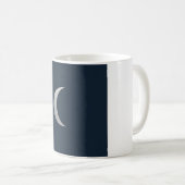 Einfache Mondphasen-Tasse mit Linienkunst - Tiefes Kaffeetasse (VorderseiteRechts)