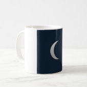 Einfache Mondphasen-Tasse mit Linienkunst - Tiefes Kaffeetasse (Vorderseite Links)
