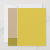 Einfache mondrianische Minimalistische Hochzeitsre Einladung (Rückseite)