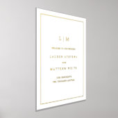 Einfache Mongram Elegant Hochzeit Foliendrucke (Ablage )