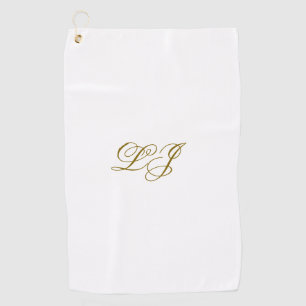 Einfache Mongram Golf Handtuch