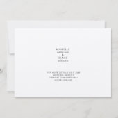 Einfache Mongram-Kraft-Papier Hochzeitszeit Sicher Save The Date (Rückseite)