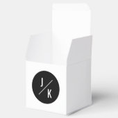 Einfache monochrome Gastgeschenk Hochzeit Geschenkschachtel (Geöffnet)