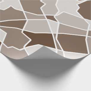 Einfache, monochrome geometrische Kontrast Random- Geschenkpapier