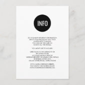 Einfache monochrome Kreisdetails/Informationskarte Begleitkarte (Vorderseite)