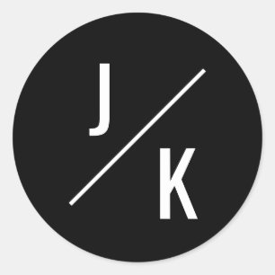 Einfache monochrome Kreise bevorzugen Aufkleber