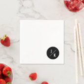 Einfache, monochrome Servietten (Beispiel)