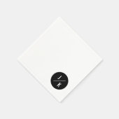 Einfache, monochrome Servietten (Ecke)