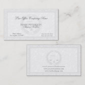 Einfache monochrome und Damaskus-Anwälte Visitenkarte (Vorne/Hinten)