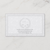 Einfache monochrome und Damaskus-Anwälte Visitenkarte (Rückseite)