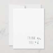 Einfache Monogram Blank Vielen Dank Mitteilungskarte (Vorderseite)