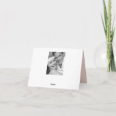 Einfache Monogram Box 4 Multi-Foto Moderne Hochzei Dankeskarte (Rückseite)