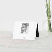 Einfache Monogram Box 4 Multi-Foto Moderne Hochzei Dankeskarte (Rückseite)