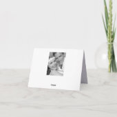 Einfache Monogram Box 4 Multi-Foto Moderne Hochzei Dankeskarte (Rückseite)