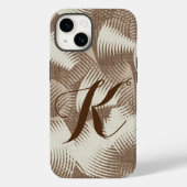 Einfache Monogram Elegant Boho Phone Case (Rückseite)