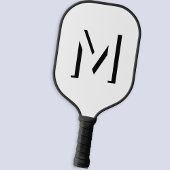 Einfache Monogram Initial Drop Shadow Personalisie Pickleball Schläger