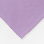 Einfache Monogram Modern Lilac Fleecedecke (Ecke)