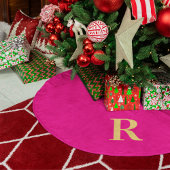 Einfache Monogram Moderne Weihnachten Polyester Weihnachtsbaumdecke