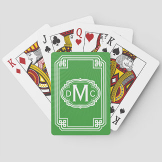Einfache Monogram Playing Cards Spielkarten