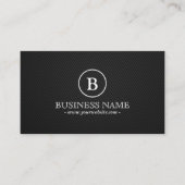 Einfache Monogram Wine Guide Business Card Visitenkarte (Vorderseite)