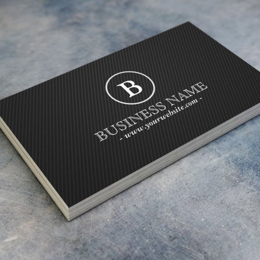 Einfache Monogram Wine Guide Business Card Visitenkarte