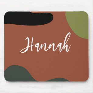 Einfache Monogramm Abstrakt und Farben für Minimal Mousepad