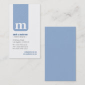 Einfache Monogramm Designer-Visitenkarte Visitenkarte (Vorne/Hinten)