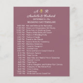 Einfache Monogramm Elegant Hochzeitzeitzeitschrift Flyer (Vorne)