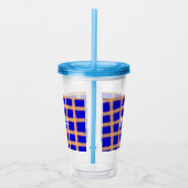 Einfache Monogramm fügen Sie den Namen Mann minima Acryltrinkbecher (Rechts)