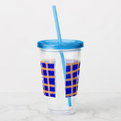 Einfache Monogramm fügen Sie den Namen Mann minima Acryltrinkbecher (Links)