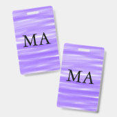 Einfache Monogramm fügen Sie den Namen Mann minima Ausweis (Vorder- & Rückseite)