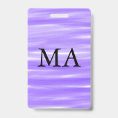 Einfache Monogramm fügen Sie den Namen Mann minima Ausweis (Rückseite)