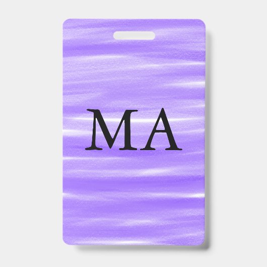 Einfache Monogramm fügen Sie den Namen Mann minima Ausweis (Vorderseite)