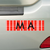 Einfache Monogramm fügen Sie den Namen Mann minima Autoaufkleber (Auf Auto)