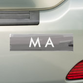 Einfache Monogramm fügen Sie den Namen Mann minima Autoaufkleber (Auf Auto)