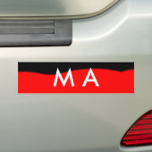Einfache Monogramm fügen Sie den Namen Mann minima Autoaufkleber (Auf Auto)