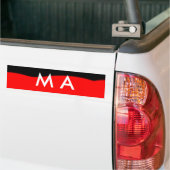 Einfache Monogramm fügen Sie den Namen Mann minima Autoaufkleber (Auf Lkw)