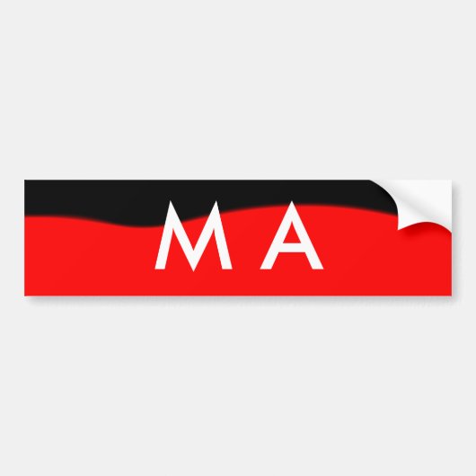 Einfache Monogramm fügen Sie den Namen Mann minima Autoaufkleber (Vorne)
