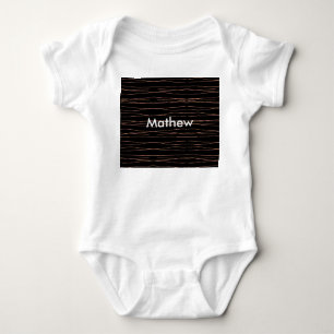 Einfache Monogramm fügen Sie den Namen Mann minima Baby Strampler
